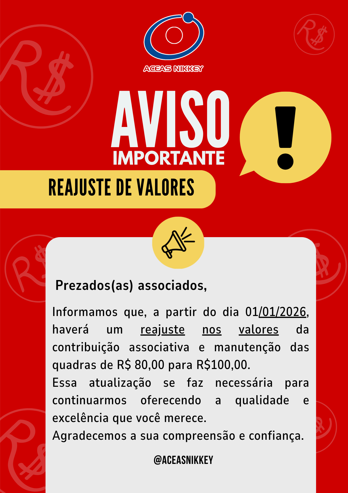 Aviso importante reajuste de valores vermelho e amarelo post para instagram.png